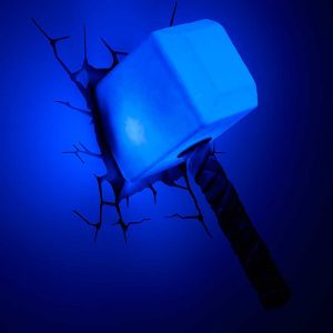 Thor Hamer 3D wandlamp