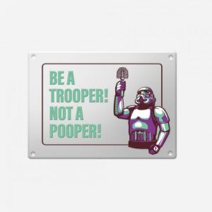 Stormtrooper metal sign