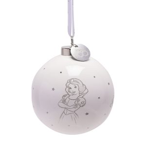Disney 100 - Sneeuwwitje - Kerstbal Wit Keramiek