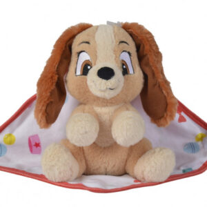 Lady knuffel met dekentje 25cm