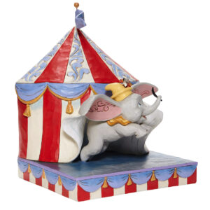 Alternative view of Over the Big Top - Dumbo Circus out of Tent Figurine