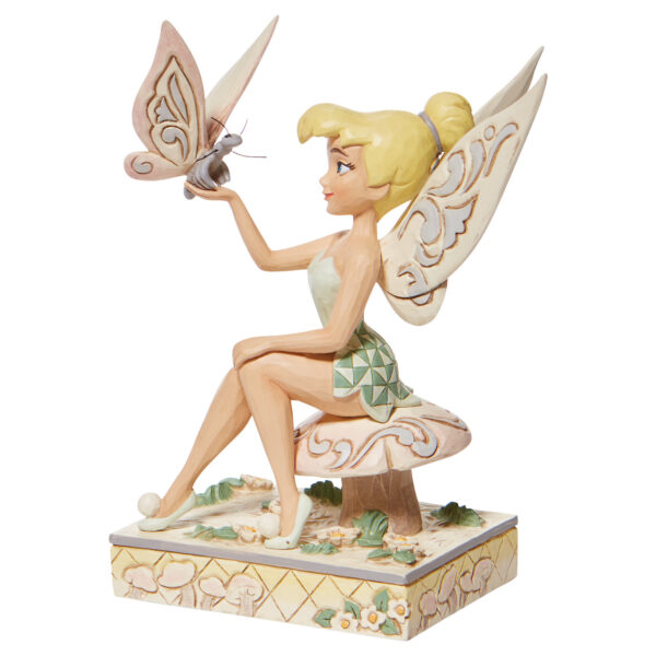 Passionate Pixie - White Woodland Tinkerbell Figurine - Afbeelding 2