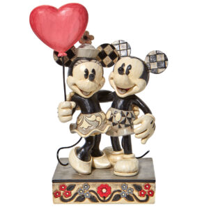 Mickey and Minnie Heart Figurine