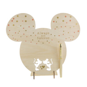 Mickey and Minnie Mouse Plaque + Pen