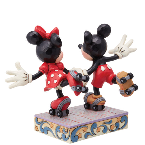 Mickey and Minnie Mouse Rollar Skating Figurine - Afbeelding 3