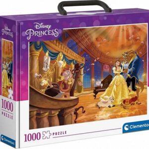 Belle en het Beest Puzzel - 1000 stukjes - in koffer