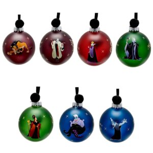 Disney Set of 7 Baubles (glass) - Villains