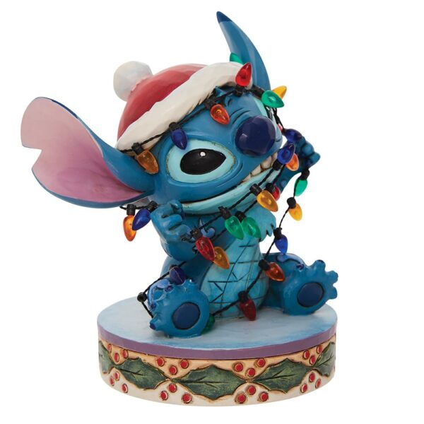 Stitch Wrapped in Lights Figurine - Afbeelding 2
