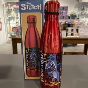 Stitch Metalen Drinkfles - Rood