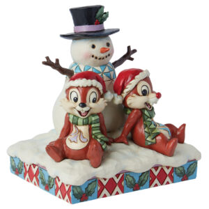 Alternative view of Chip n Dale Snowman Figurine