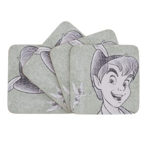 Onderzetters - 4 stuks met Peter Pan