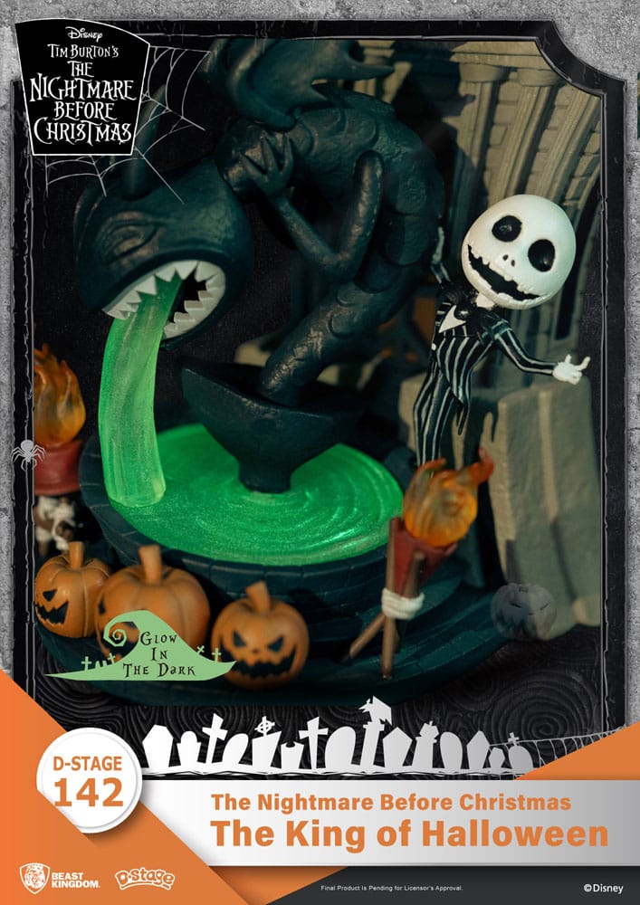 Nightmare before Christmas D-Stage PVC Diorama The King of Halloween - Afbeelding 7