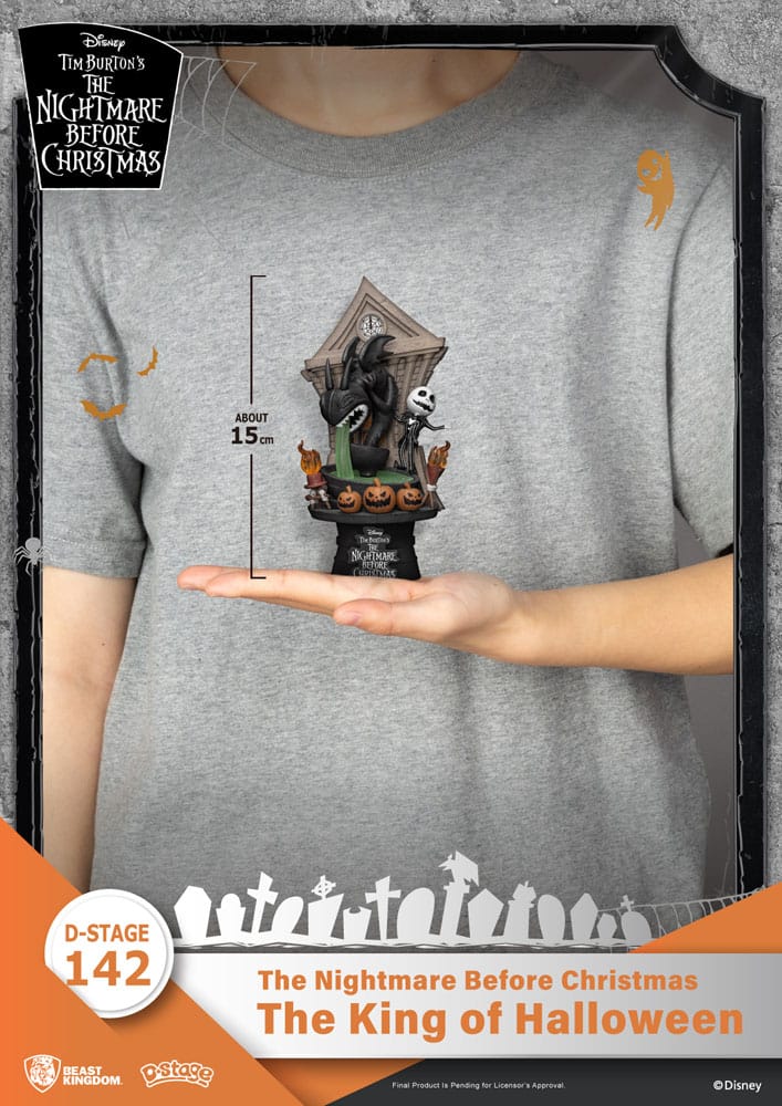 Nightmare before Christmas D-Stage PVC Diorama The King of Halloween - Afbeelding 8