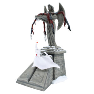 Alternative view of Jack Skellington and Zero Angel Statue