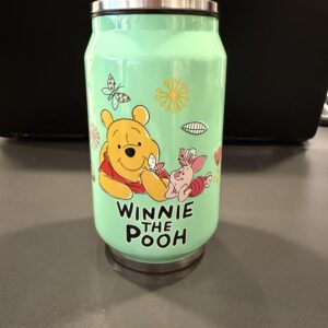 Winny de Pooh- RVS Drinkfles in de vorm van een blikje met rietje.